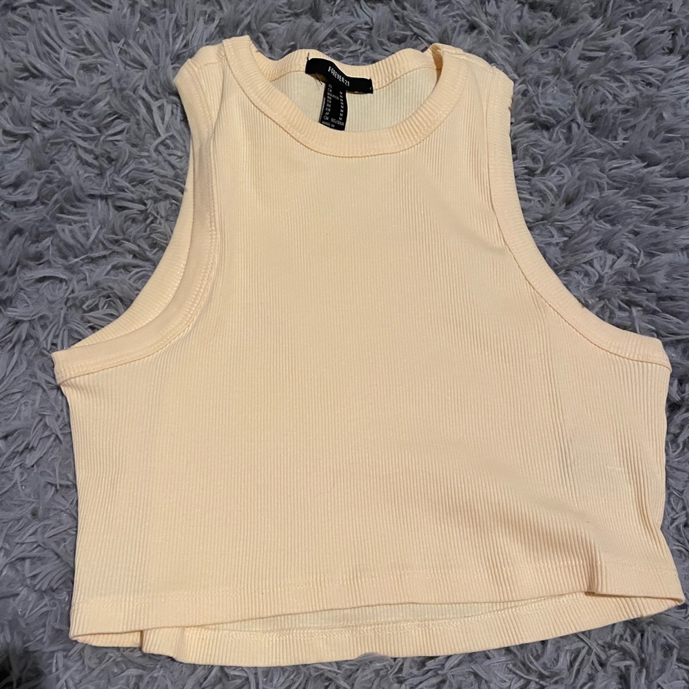 Cropped tank top.